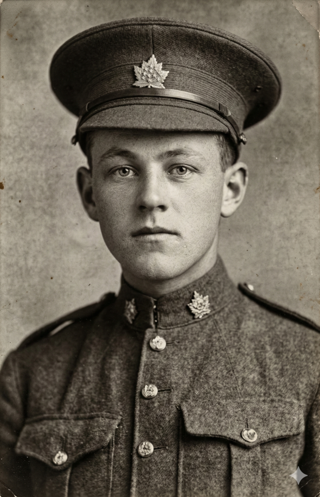 AI restored photo of Lorne P. Hodgins